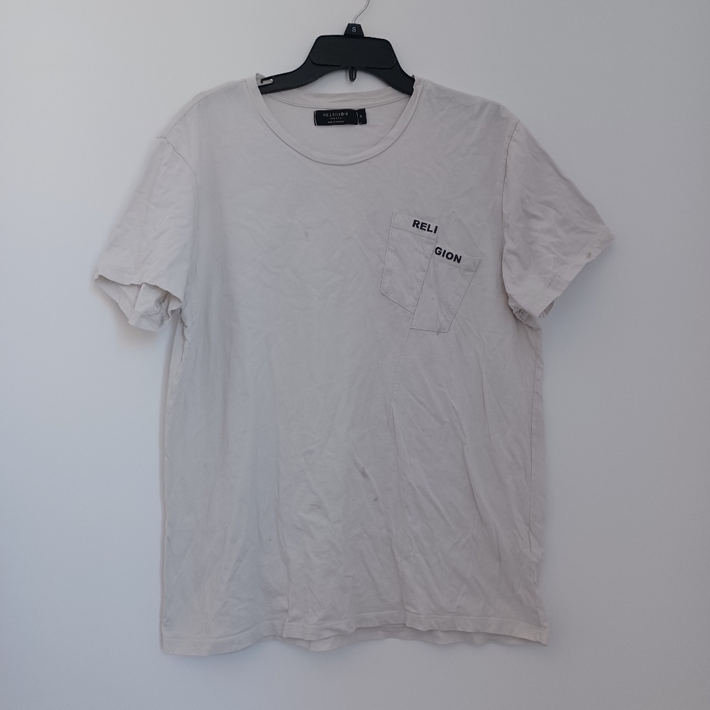 Religion Men's Shirt Short Sleeve XL Gray